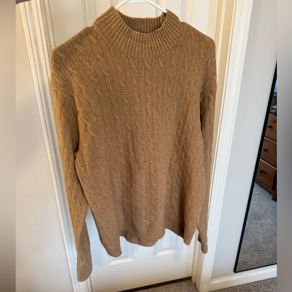 Cable Knit Tan Sweater